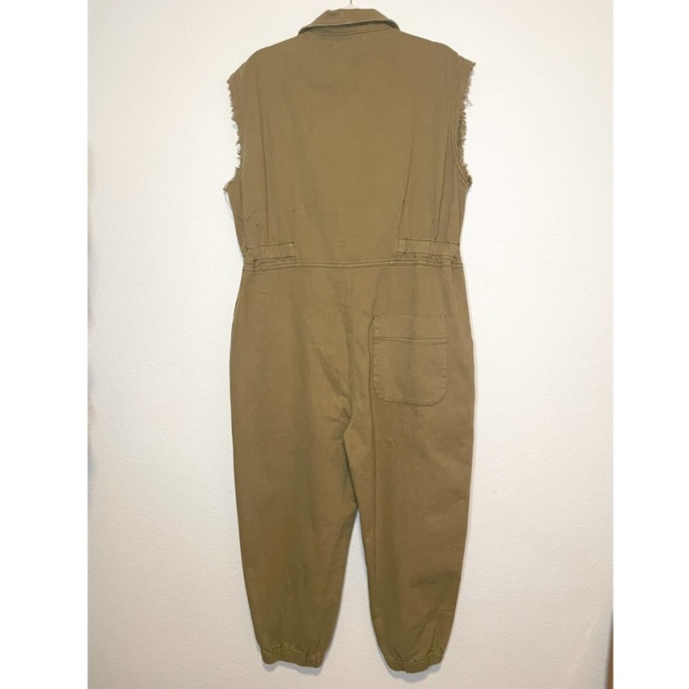 NEW ONE TEASPOON Military Olive Green Sleeveless Jumpsuit - Picture 12 of 15